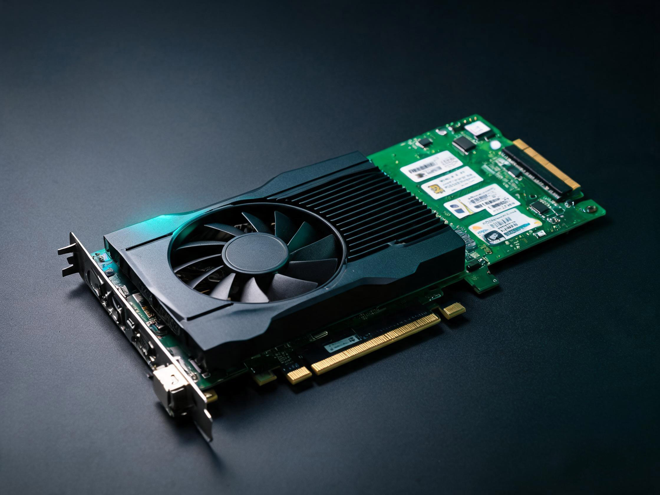 GPU identification guide showing spec labels and stickers